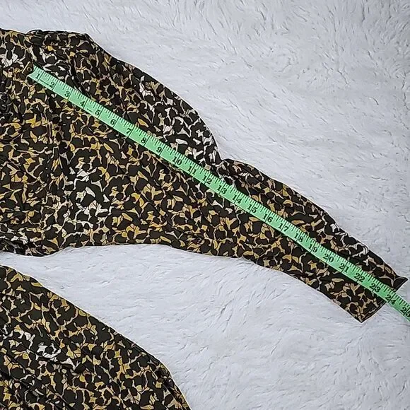 Isabel Marant Étoile Arone Long-Sleeve Abstract-Print Dress Size 34 EU - 2 US‎